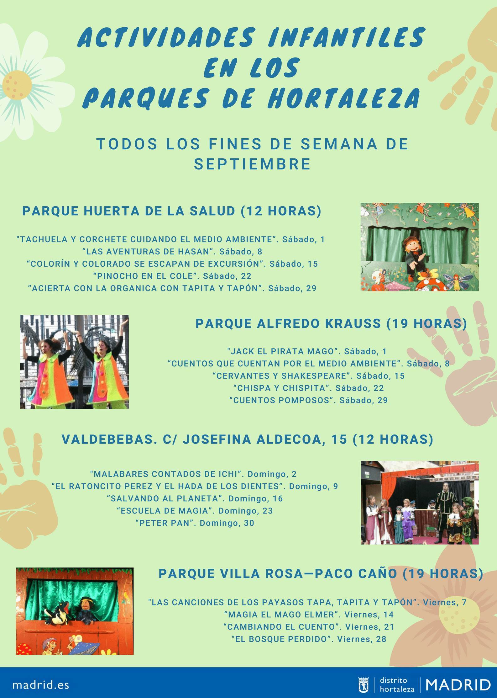 Actividades infantiles en Hortaleza